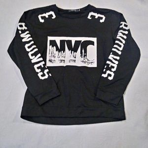 NYC B.Wolves Long sleeve semi sweatshirt top (med)